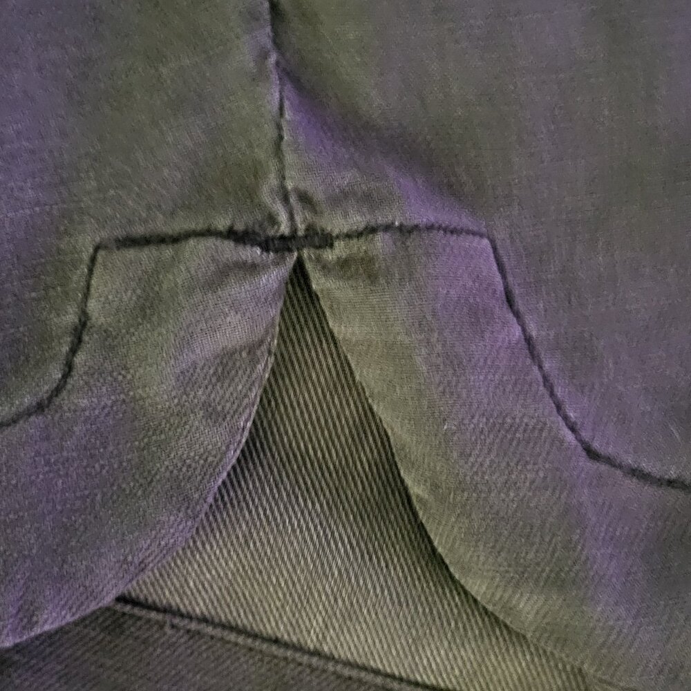 Anthropologie Pilcro Drawstring/Utility Mini Skirt - Olive Green - S - Picture 4 of 9